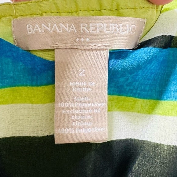 Banana Republic Blue Green Striped Maxi Sundress in Women's Size 2 - Picture 4 of 8